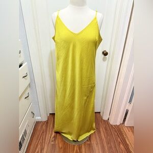 Elegant Yellow Slip Dress